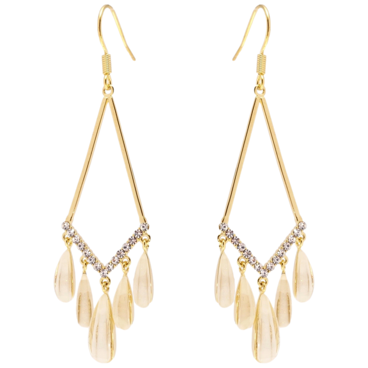 Сережки Xuping JEAN GOUJON Позолота 14K французький замок Санта Лючія фото №6 Сережки Xuping JEAN GOUJON Позолота 14K французький замок Санта Лючія фото №6