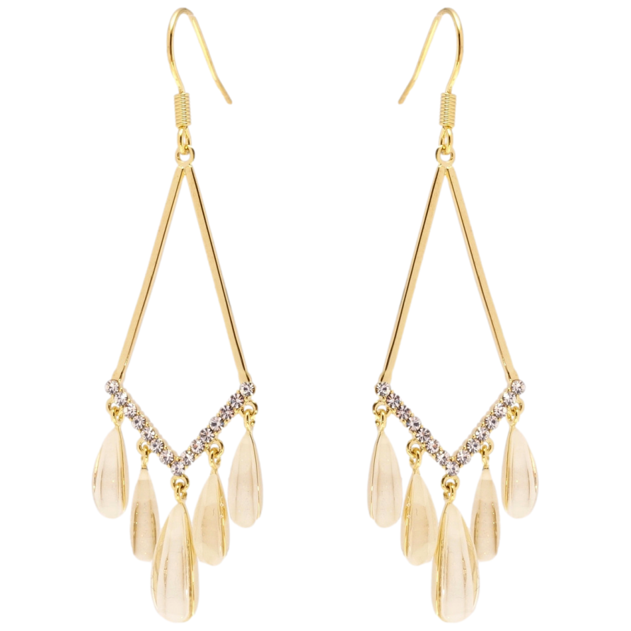 Сережки Xuping JEAN GOUJON Позолота 14K французький замок Санта Лючія фото №1 Сережки Xuping JEAN GOUJON Позолота 14K французький замок Санта Лючія фото №1