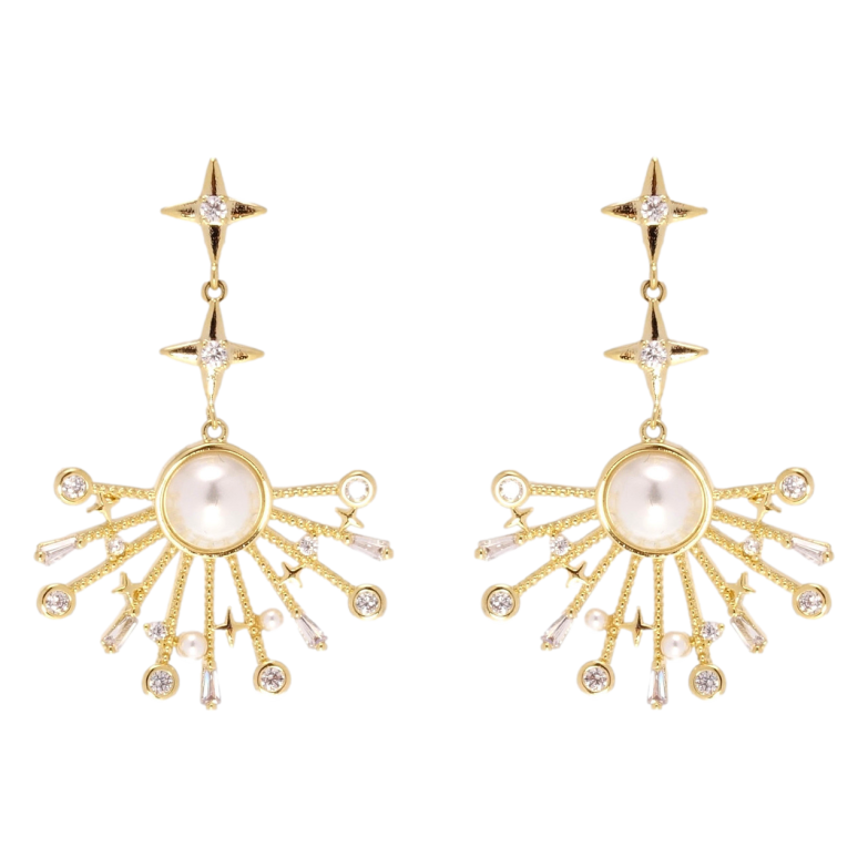 Сережки Xuping JEAN GOUJON Позолота 14K пусети Епатаж фото №1 Сережки Xuping JEAN GOUJON Позолота 14K пусети Епатаж фото №1