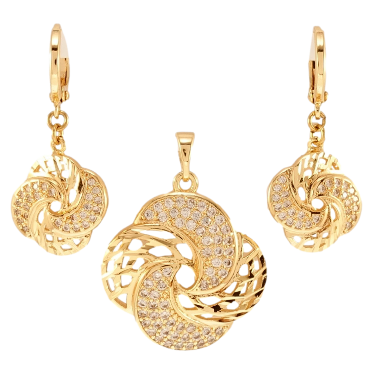 Набор Xuping M&L Цвет 18K Серьги Кулон Мистерия фото №2