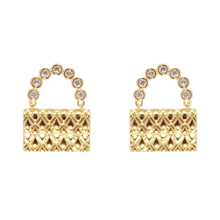 Серьги Xuping JEAN GOUJON Позолота 14K пусеты Сумочки с цирконием фото №21 Серьги Xuping JEAN GOUJON Позолота 14K пусеты Сумочки с цирконием фото №21