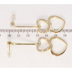 Сережки Xuping JEAN GOUJON Позолота 14K пусети Дует сердець фото №2 Сережки Xuping JEAN GOUJON Позолота 14K пусети Дует сердець фото №2