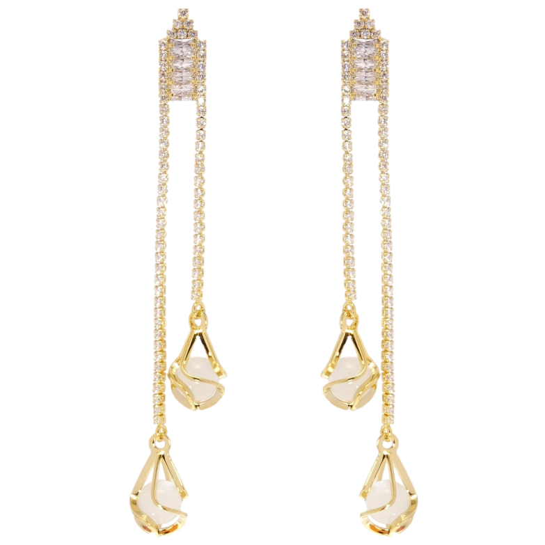 Сережки Xuping JEAN GOUJON Позолота 14K пусети Сльози Ісіди фото №1 Сережки Xuping JEAN GOUJON Позолота 14K пусети Сльози Ісіди фото №1