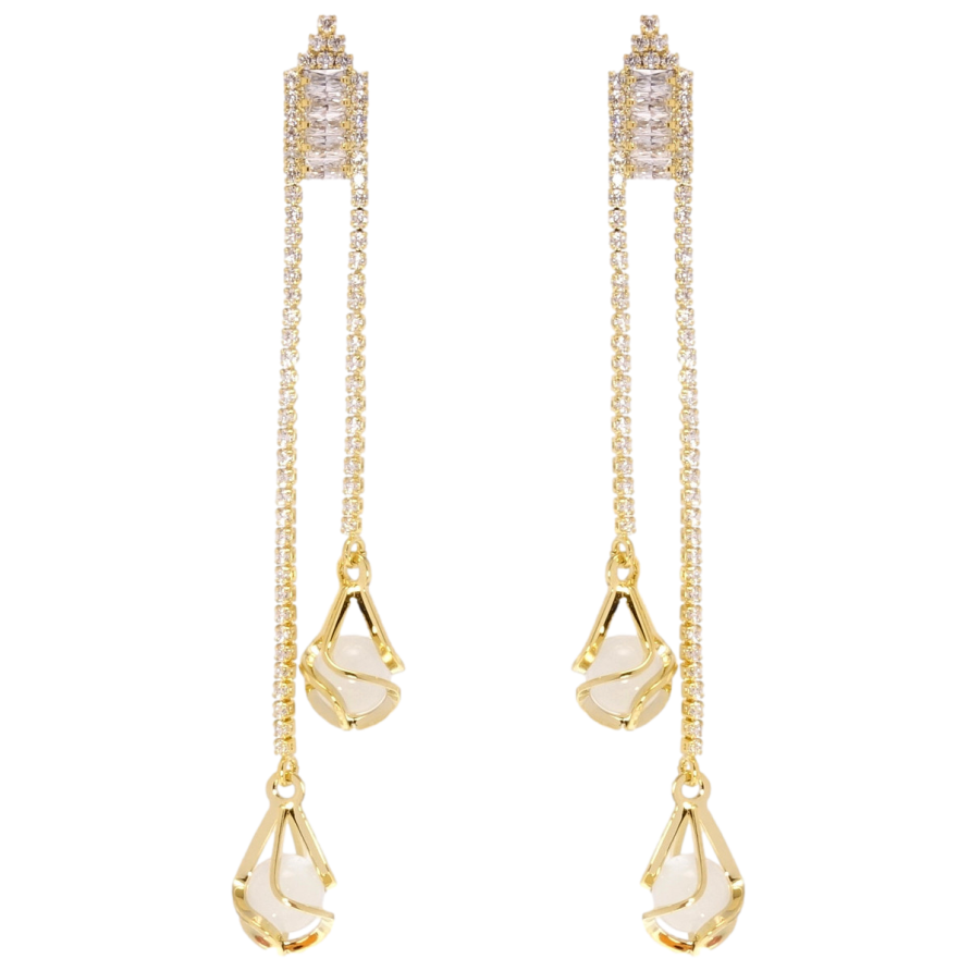 Сережки Xuping JEAN GOUJON Позолота 14K пусети Сльози Ісіди фото №1 Сережки Xuping JEAN GOUJON Позолота 14K пусети Сльози Ісіди фото №1