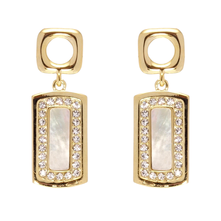 Сережки Xuping JEAN GOUJON Позолота 14K пусети «Підвіски з цирконієм і перламутровими вставками» фото №23 Сережки Xuping JEAN GOUJON Позолота 14K пусети «Підвіски з цирконієм і перламутровими вставками» фото №23