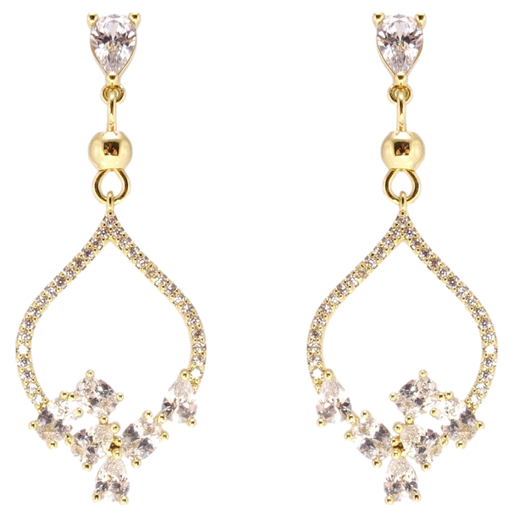 Сережки Xuping JEAN GOUJON Позолота 14K пусети Богема фото №11 Сережки Xuping JEAN GOUJON Позолота 14K пусети Богема фото №11