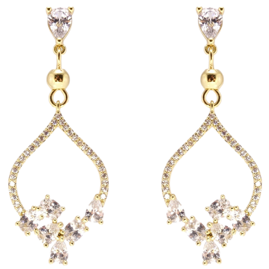 Сережки Xuping JEAN GOUJON Позолота 14K пусети Богема фото №1 Сережки Xuping JEAN GOUJON Позолота 14K пусети Богема фото №1