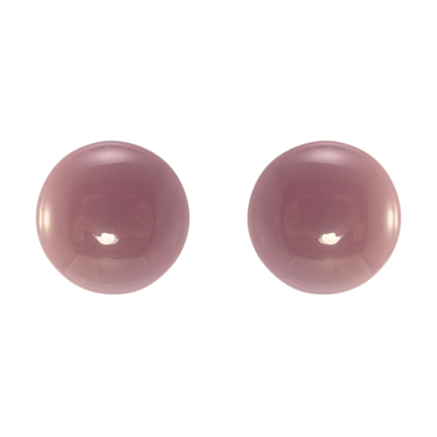 Сережки Xuping JEAN GOUJON Позолота 14K пусети Сливові пластикові круги фото №1 Сережки Xuping JEAN GOUJON Позолота 14K пусети Сливові пластикові круги фото №1