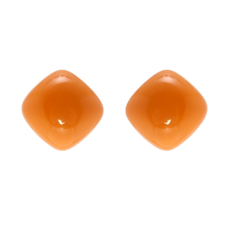 Сережки Xuping JEAN GOUJON Позолота 14K пусети Подушечки з помаранчевого пластику фото №1 Сережки Xuping JEAN GOUJON Позолота 14K пусети Подушечки з помаранчевого пластику фото №1