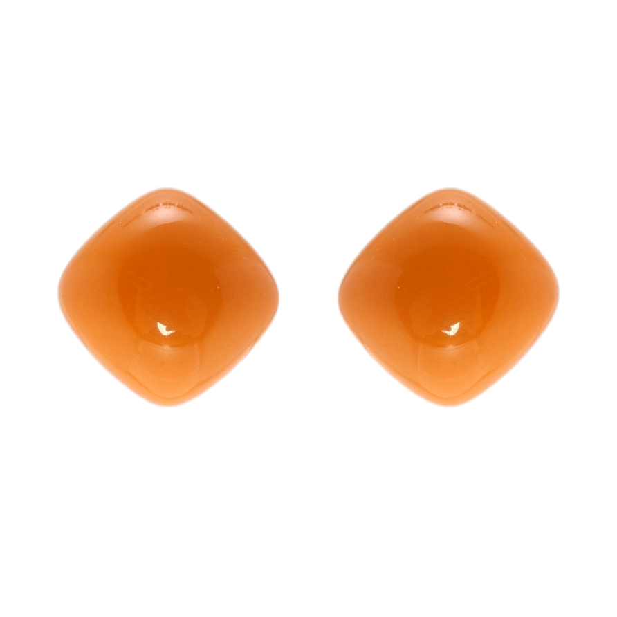 Сережки Xuping JEAN GOUJON Позолота 14K пусети Подушечки з помаранчевого пластику фото №1 Сережки Xuping JEAN GOUJON Позолота 14K пусети Подушечки з помаранчевого пластику фото №1