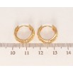 Серьги Xuping Позолота 18K колечки Геометрия фото №2 Серьги Xuping Позолота 18K колечки Геометрия фото №2