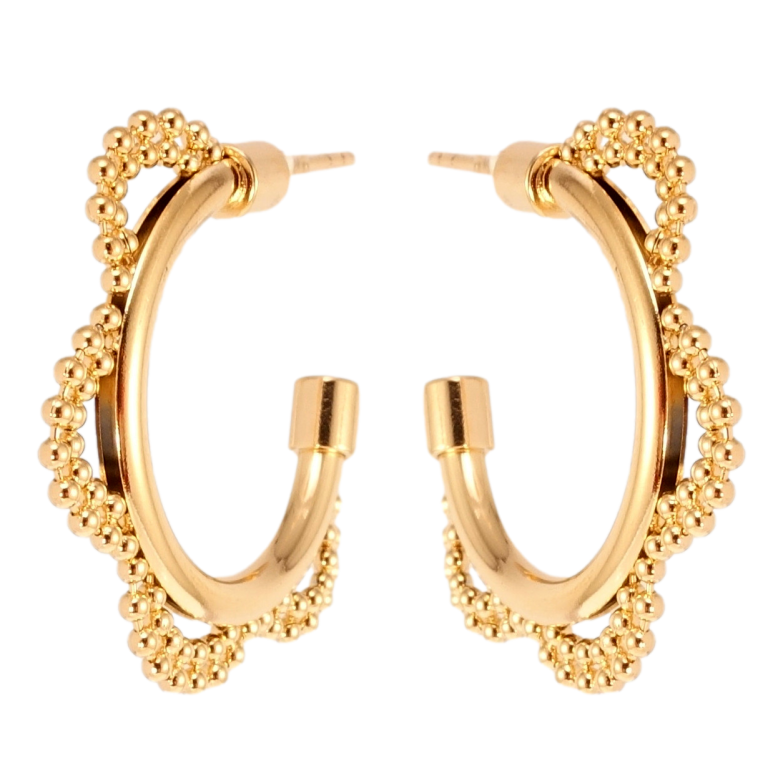 Серьги Xuping Позолота 18K пусеты Декоративные дуги фото №1