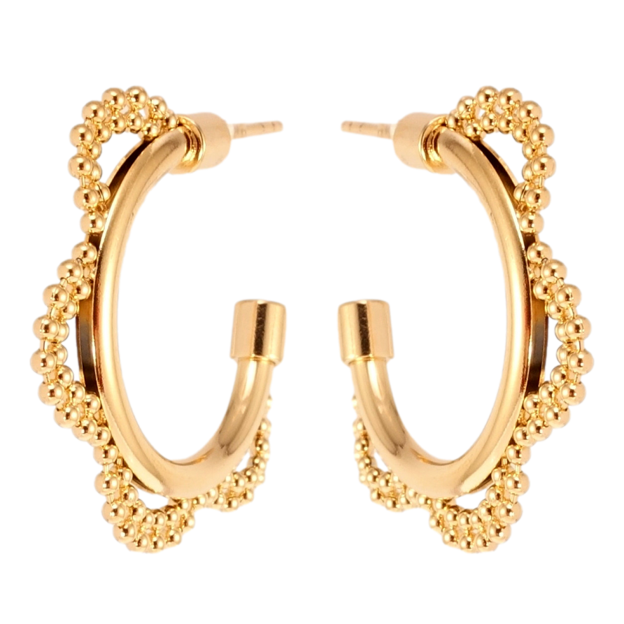 Серьги Xuping Позолота 18K пусеты Декоративные дуги фото №1