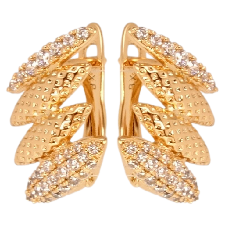 Серьги Xuping Позолота 18K английский замок Декоративные веточки фото №18 Серьги Xuping Позолота 18K английский замок Декоративные веточки фото №18