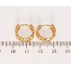 Серьги Xuping Позолота 18K колечки Резной орнамент бесконечность фото №2 Серьги Xuping Позолота 18K колечки Резной орнамент бесконечность фото №2