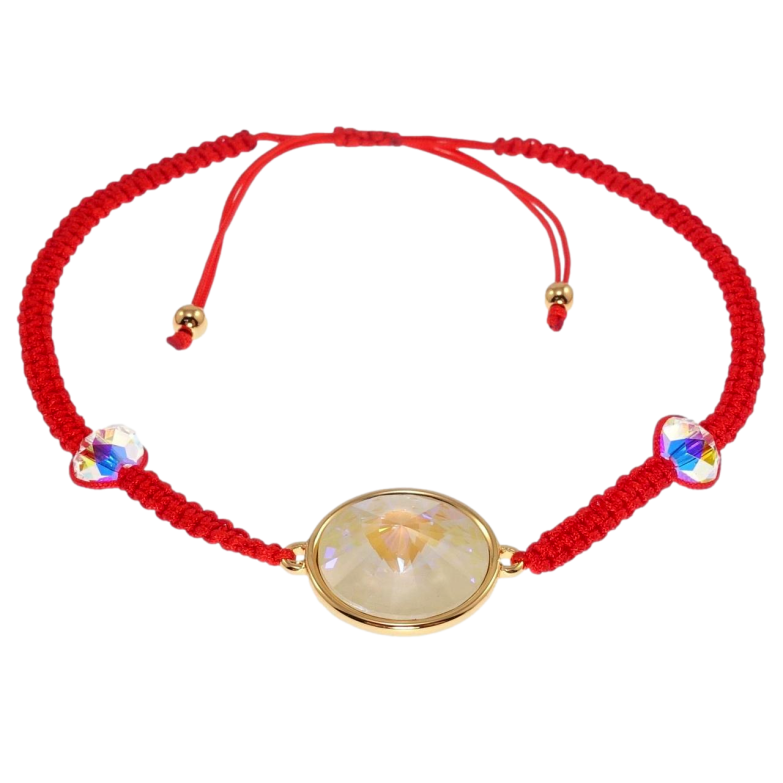 Браслет Xuping цвет 18K с кр-ми Swarovski Кристалл Light Grey Delite, ø 14мм на затяжке д.15-22см х 3мм фото №1