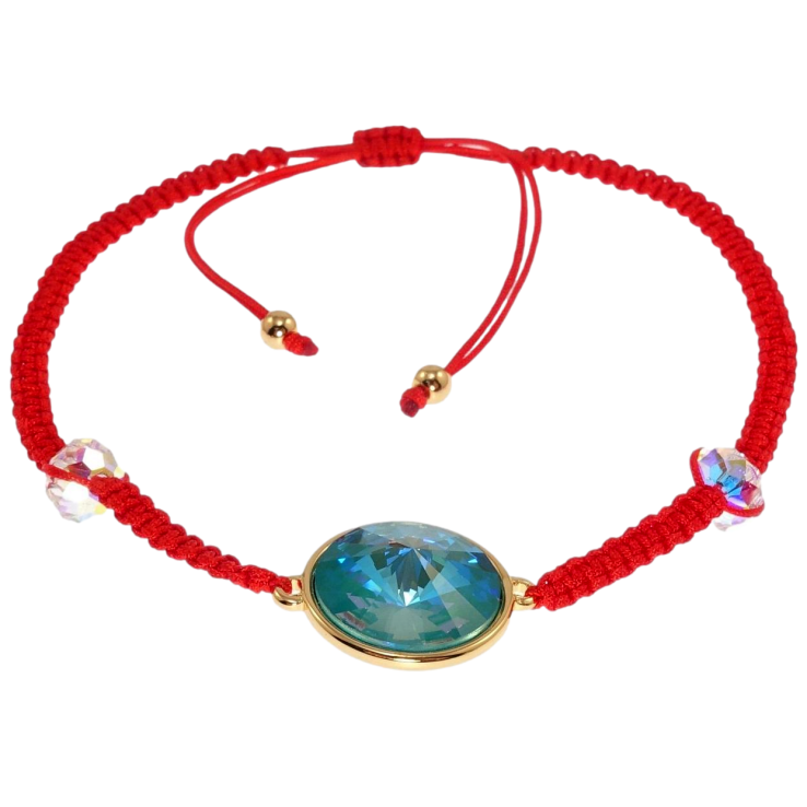 Браслет Xuping цвет 18K с кр-ми Swarovski Кристалл Laguna Delite, ø 14мм на затяжке д.15-22см х 3мм фото №14