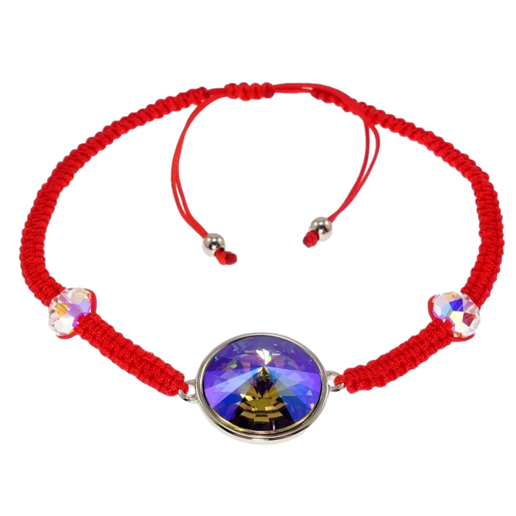 Браслет Xuping цвет Родий с кр-ми Swarovski Кристалл Erinite Shimmer на затяжке д.15-24см х 3мм, ø 14мм фото №18