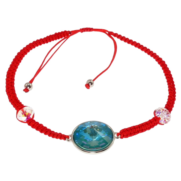 Браслет Xuping цвет Родий с кр-ми Swarovski Кристалл Laguna Delite на затяжке д.15-24см х 3мм, ø 14мм фото №11