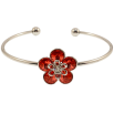 Браслет Xuping колір Родій з кр-ми Swarovski "Квітка кристали Siam" ø 5,7см фото №2 Браслет Xuping колір Родій з кр-ми Swarovski "Квітка кристали Siam" ø 5,7см фото №2