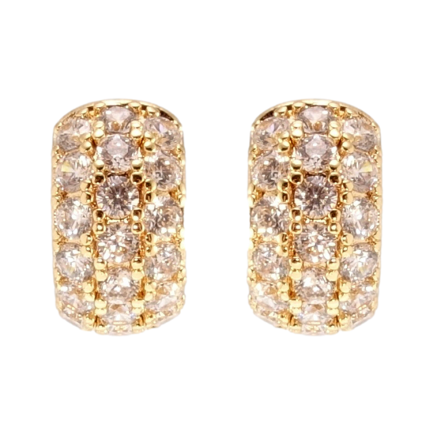 Серьги Xuping M&L Цвет 18K пусеты Инкрустация цирконием фото №1