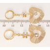 Серьги Xuping M&L Цвет 18K подвески на колечках Декоративные сердечки фото №2