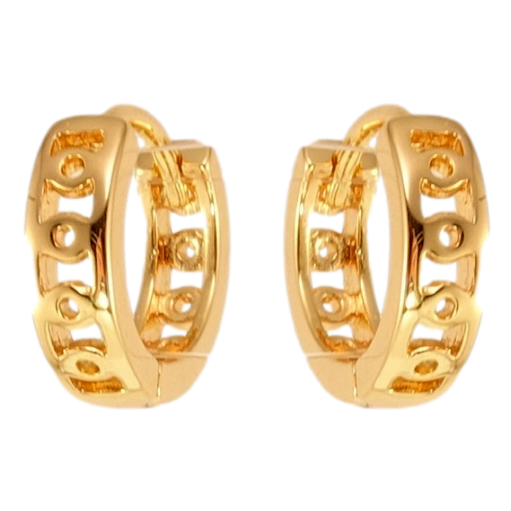 Сережки Xuping M&L Колір 18K колечка Декоративний різьблений орнамент фото №15 Сережки Xuping M&L Колір 18K колечка Декоративний різьблений орнамент фото №15