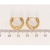 Серьги Xuping Позолота 18K колечки Резной растительный орнамент фото №2 Серьги Xuping Позолота 18K колечки Резной растительный орнамент фото №2
