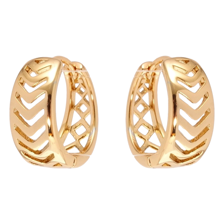 Сережки Xuping Позолота 18K колечка Різний орнамент фото №1