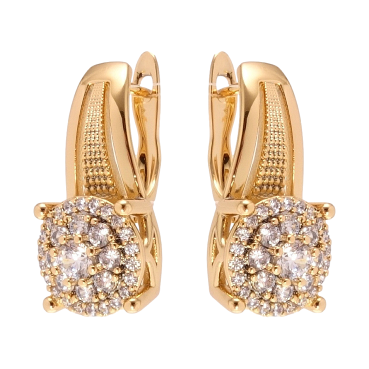 Серьги Xuping Позолота 18K английский замок Антарктида фото №6 Серьги Xuping Позолота 18K английский замок Антарктида фото №6