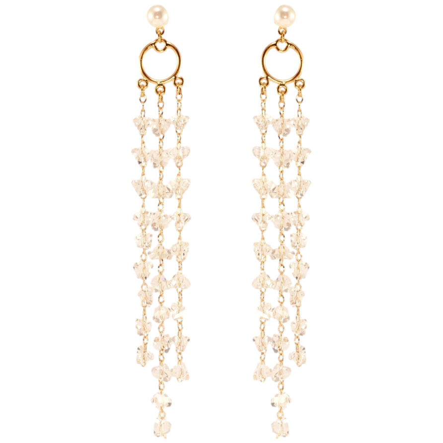 Серьги Xuping Позолота 18K пусеты Декоративные кристальные подвески фото №1 Серьги Xuping Позолота 18K пусеты Декоративные кристальные подвески фото №1