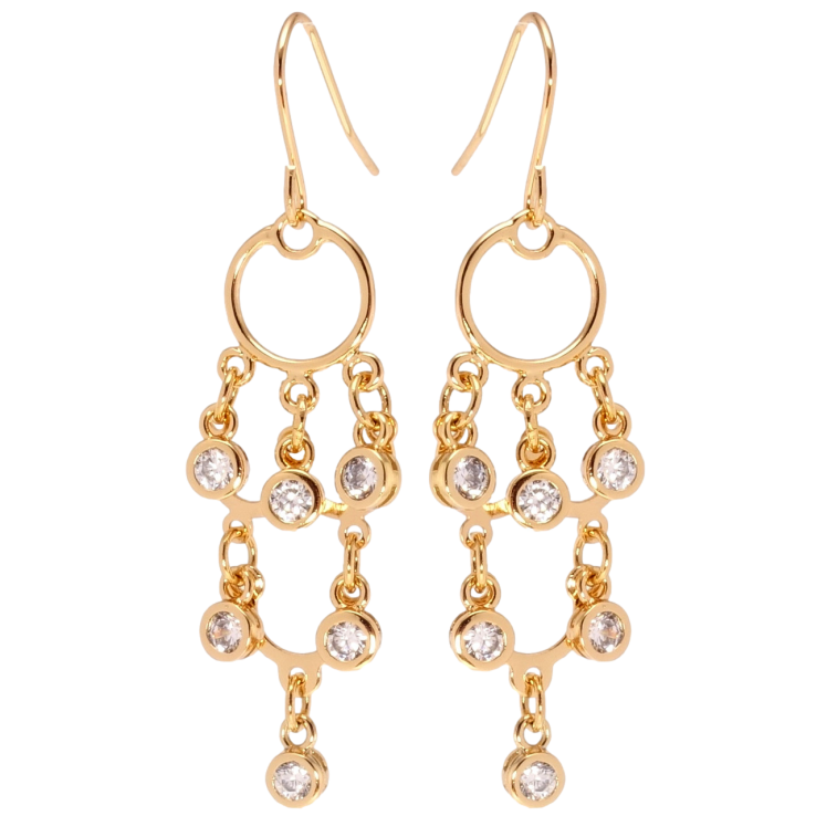 Серьги Xuping Позолота 18K французский замок Авангард фото №16 Серьги Xuping Позолота 18K французский замок Авангард фото №16