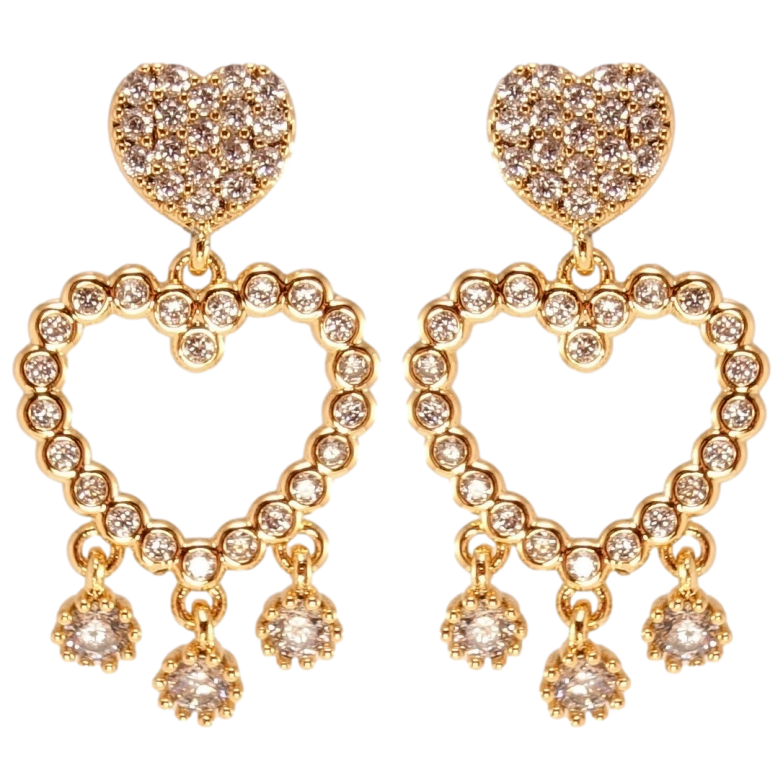 Сережки Xuping Позолота 18K пусети Романтика фото №1