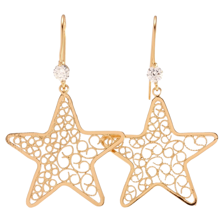 Серьги Xuping Позолота 18K французский замок Ажурные звезды узор на одну сторону фото №14 Серьги Xuping Позолота 18K французский замок Ажурные звезды узор на одну сторону фото №14