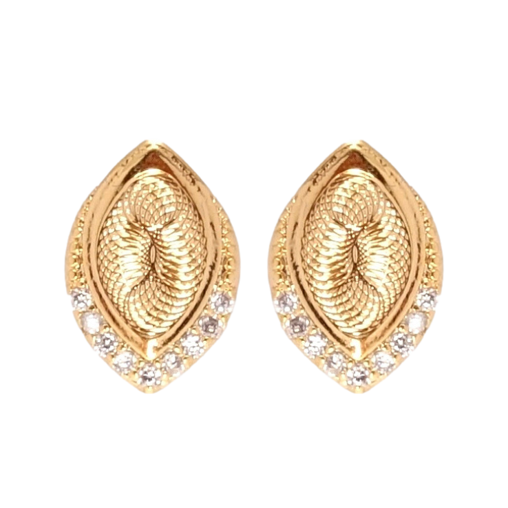 Серьги Xuping Позолота 18K пусеты Декоративные лепестки с цирконием фото №9 Серьги Xuping Позолота 18K пусеты Декоративные лепестки с цирконием фото №9