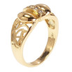 Каблучка Xuping Позолота 18K Бантик з різьбленим візерунком фото №2