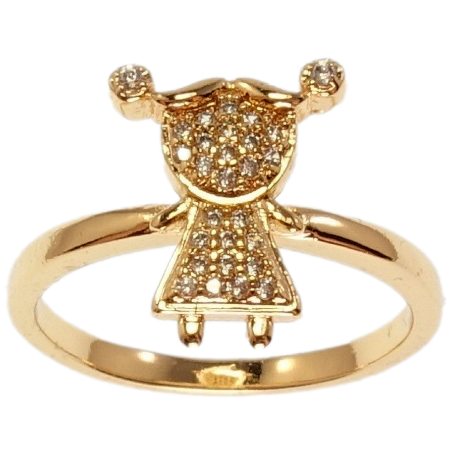 Кольцо Xuping Позолота 18K Девочка фото №1