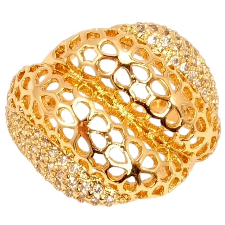 Каблучка Xuping Позолота 18K Різний Квітковий Візерунок та Інкрустація Цирконій фото №23