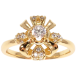 Кольцо Xuping Позолота 18K Цветок с чередующимися закрученными лепестками фото №1