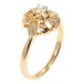 Кольцо Xuping Позолота 18K Цветок с чередующимися закрученными лепестками фото №2