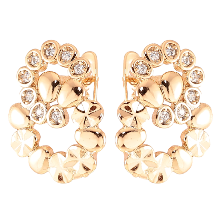 Серьги Xuping Позолота 18K английский замок Декоративный узор с цирконием фото №25