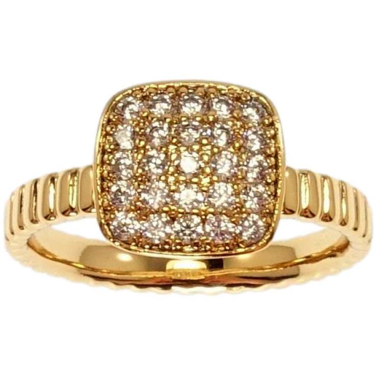 Кольцо Xuping Позолота 18K Высокий квадрат с инкрустацией цирконием фото №11 Кольцо Xuping Позолота 18K Высокий квадрат с инкрустацией цирконием фото №11