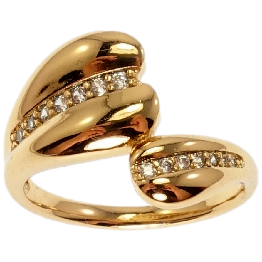 Каблучка Xuping Позолота 18K Зближення сердець фото №1