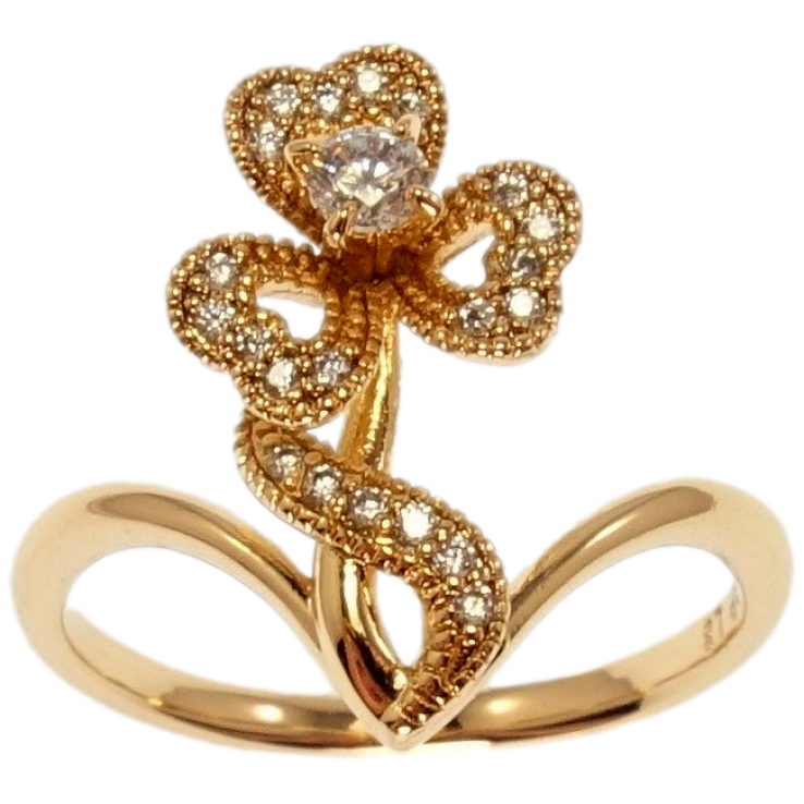 Каблучка Xuping Позолота 18K Магічний трилисник фото №25 Каблучка Xuping Позолота 18K Магічний трилисник фото №25