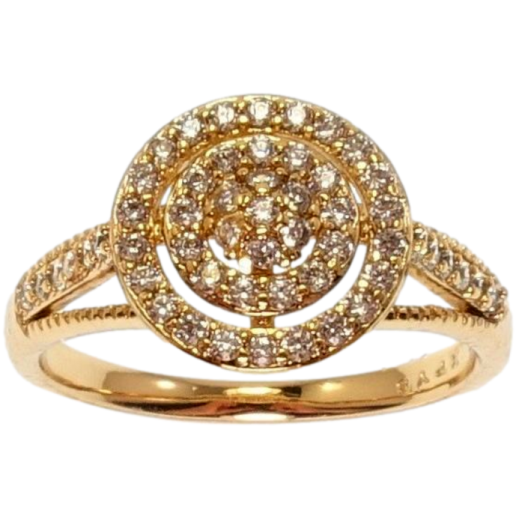 Каблучка Xuping Позолота 18K Круги з цирконієм нар. 17,18,18.5 фото №25