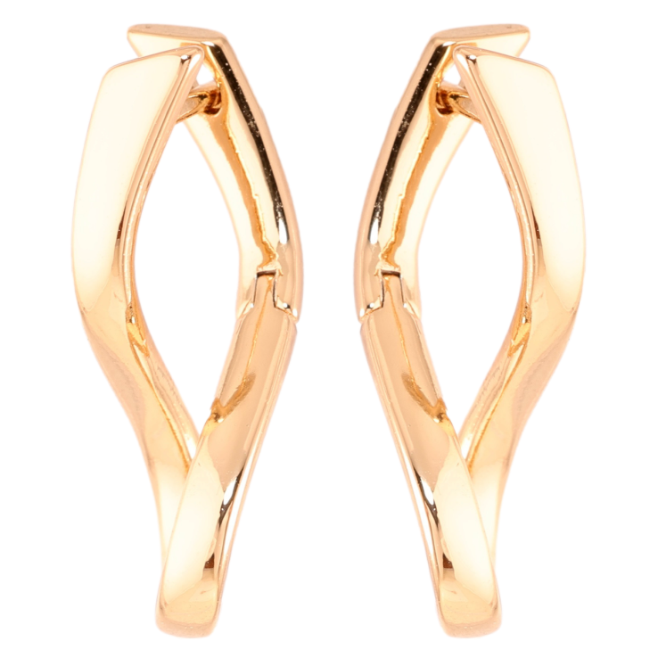 Серьги Xuping Позолота 18K английский замок Завитки фото №9 Серьги Xuping Позолота 18K английский замок Завитки фото №9