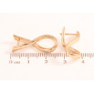 Серьги Xuping Позолота 18K английский замок Завитки фото №2