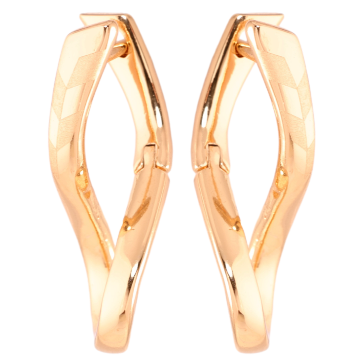 Серьги Xuping Позолота 18K английский замок Завитки с узором напылением фото №4 Серьги Xuping Позолота 18K английский замок Завитки с узором напылением фото №4