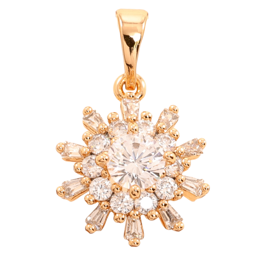 Кулон Xuping Позолота 18K Кристальная звезда для цепочки до 5мм фото №1