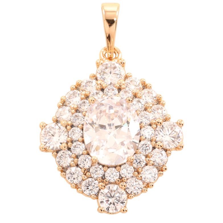 Кулон Xuping Позолота 18K Инкрустация цирконием для цепочки до 6мм фото №1